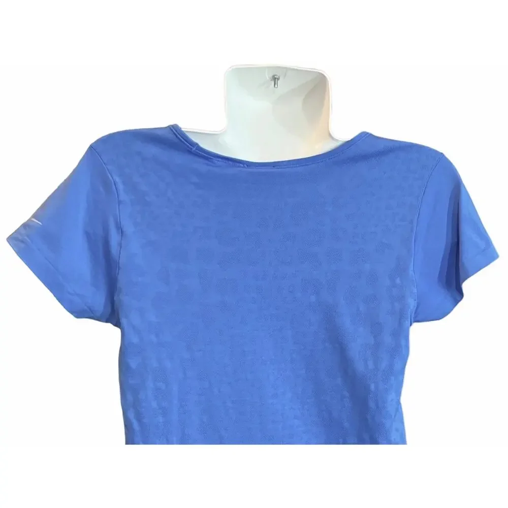 Nike Women's Blue Dri-Fit Activewear Running Top 100% Nylon | Size L